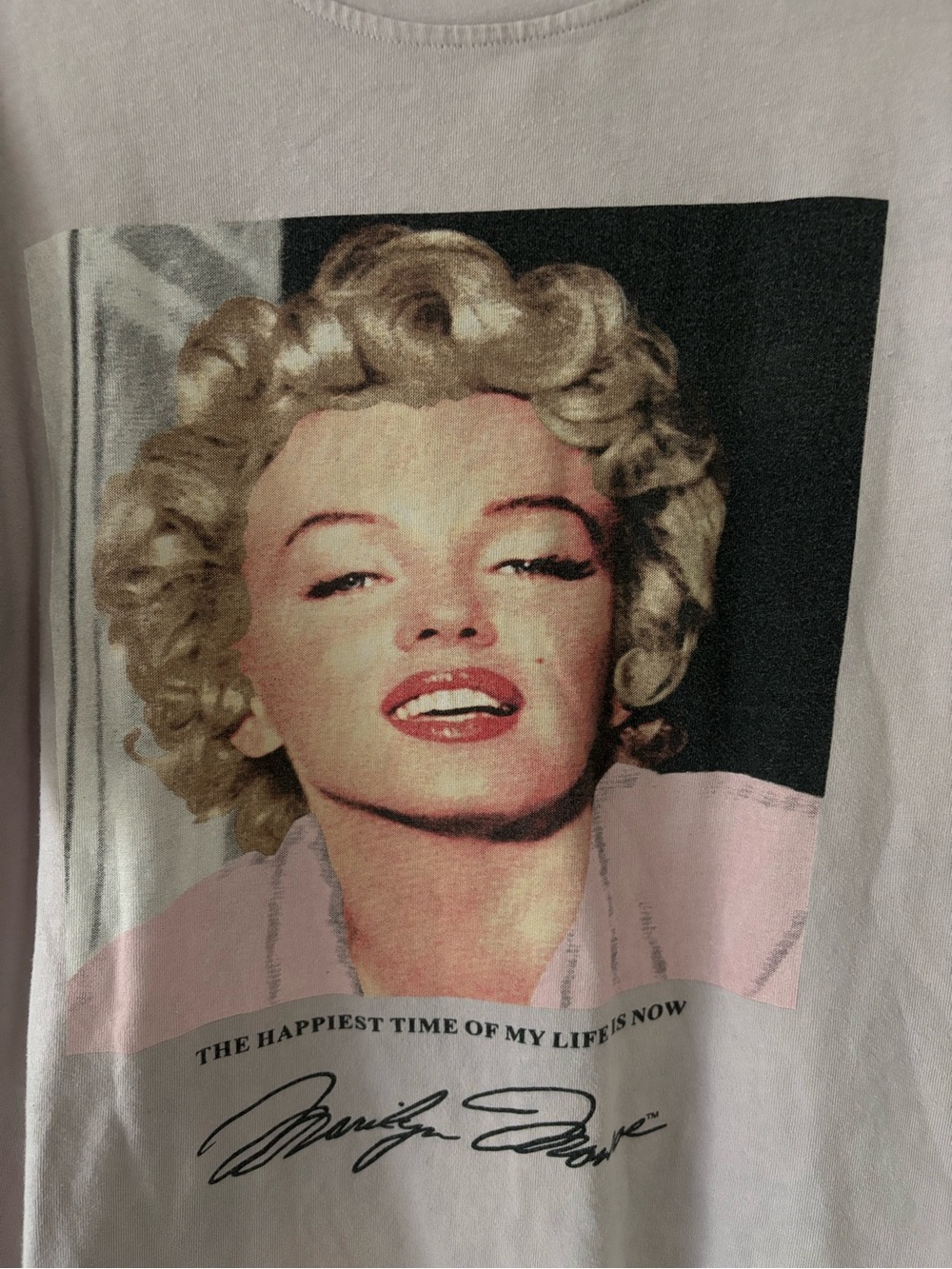 Marilyn Monroe Light Mauve Graphic Tee oversized - Picture 3 of 4
